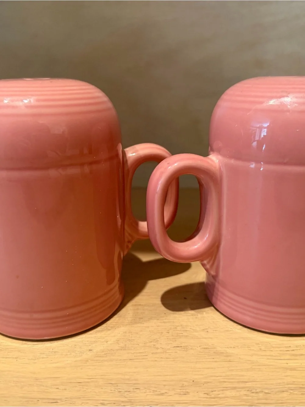 Fiesta Pink Ceramic Mugs - Set of 2